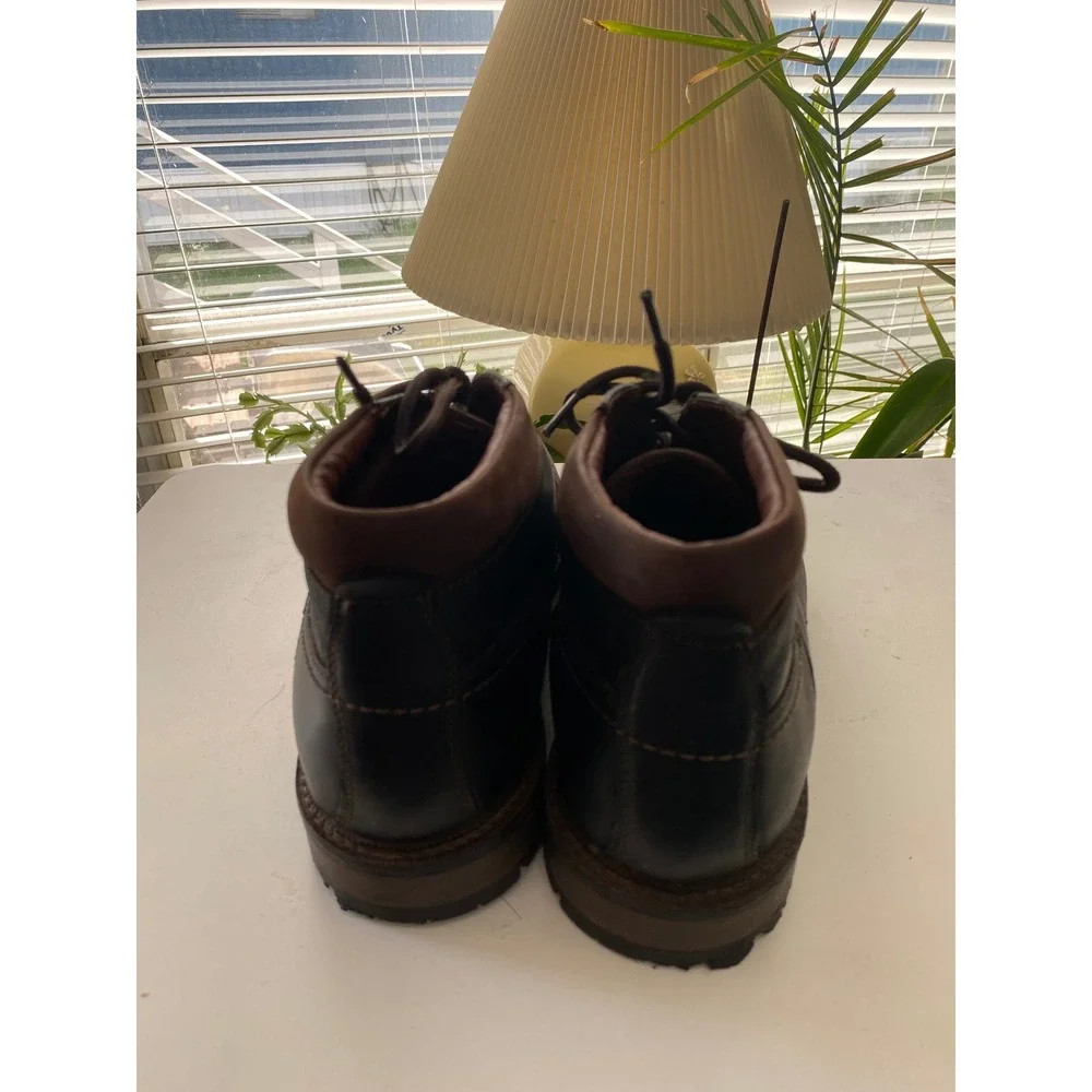 Johnston & Murphy Waterproof Moc Toe Chukka Boots Men 10M Black Leather
